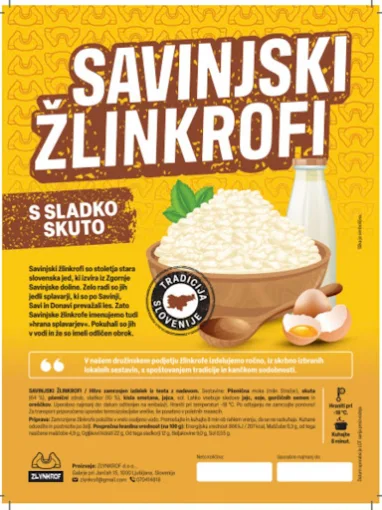 Savinjski žlinkrofi s sladko skuto