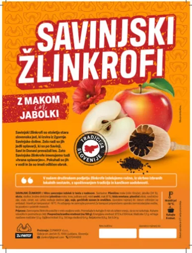 Savinjski žlinkrofi z makom in jabolki